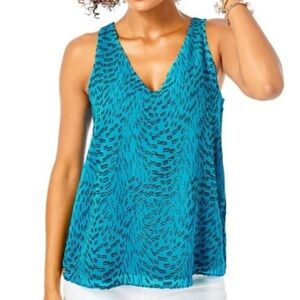 Lilly Pulitzer Florin Teal Top